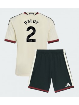Manchester United Diogo Dalot #2 Replika Tredje Kläder Barn 2026-27 Kortärmad (+ byxor)